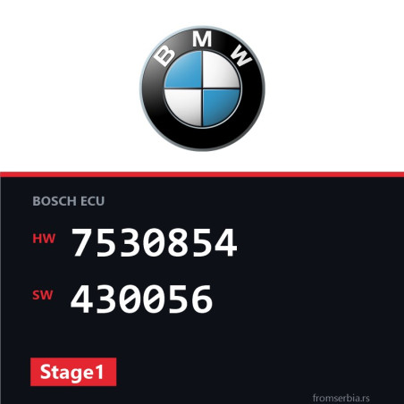 BMW E46 7530854 430056 Stage1 tuning file