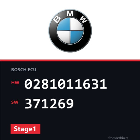 BMW E87 0281011631 371269 Stage1 tuning file