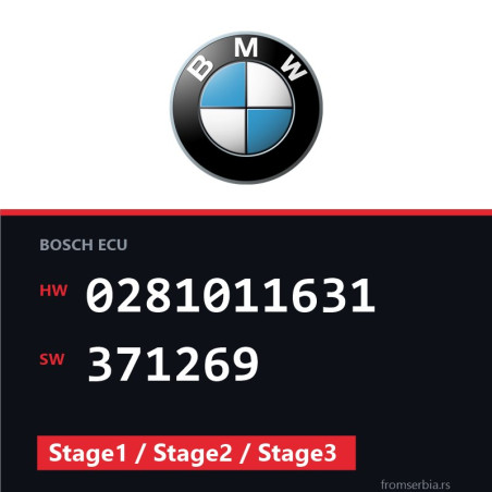 BMW E88 0281011631 371269 Stage1 / Stage2 / Stage3 tuning file
