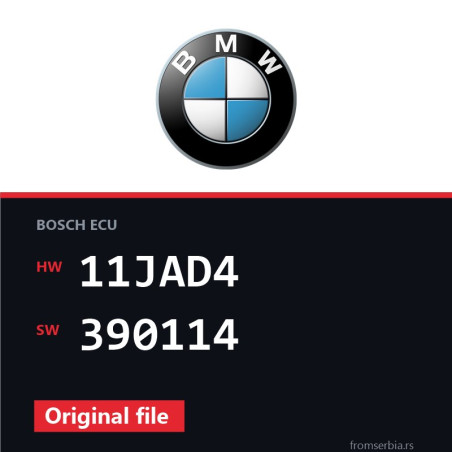 BMW E90-E91 11JAD4 390114 original ECU file