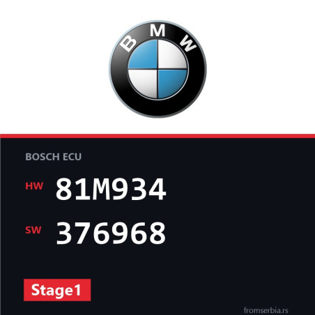 BMW E90-E91 81M934 376968 Stage1 tuning file