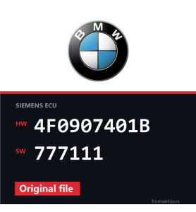 BMW E90-E91- 4F0907401B 777111 original ECU file