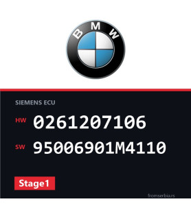 BMW X5 0261207106 95006901M4110 Stage1 tuning file