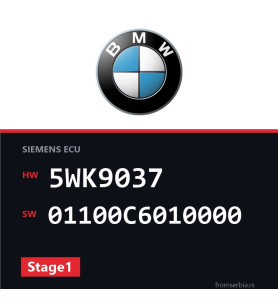BMW E46 5WK9037 01100C6010000 Stage1 tuning file