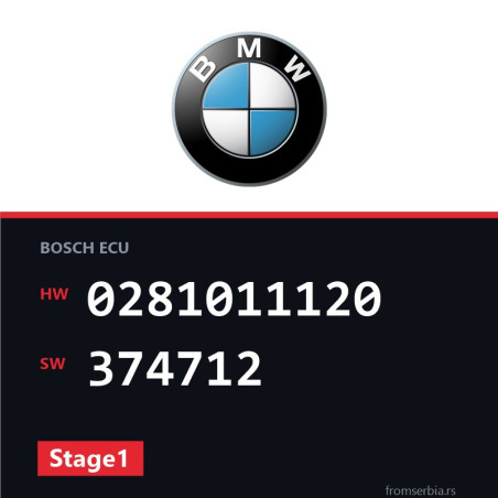 BMW E60-E61 0281011120 374712 Stage1 tuning file