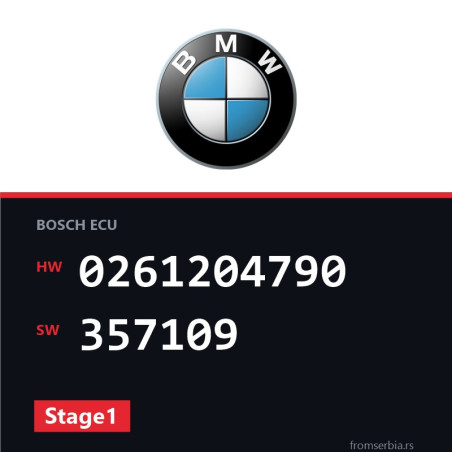 BMW E65 0261204790 357109 Stage1 tuning file