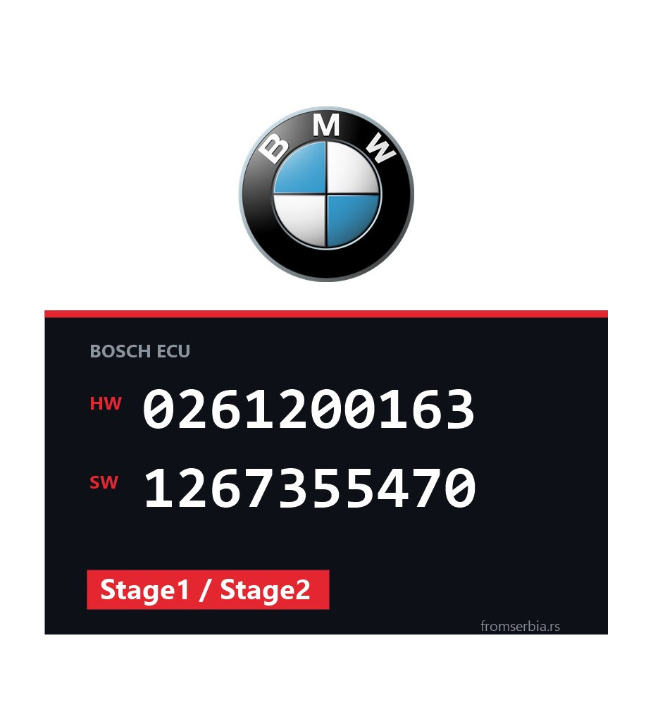 BMW E30 0261200163 1267355470 Stage1 / Stage2 tuning file