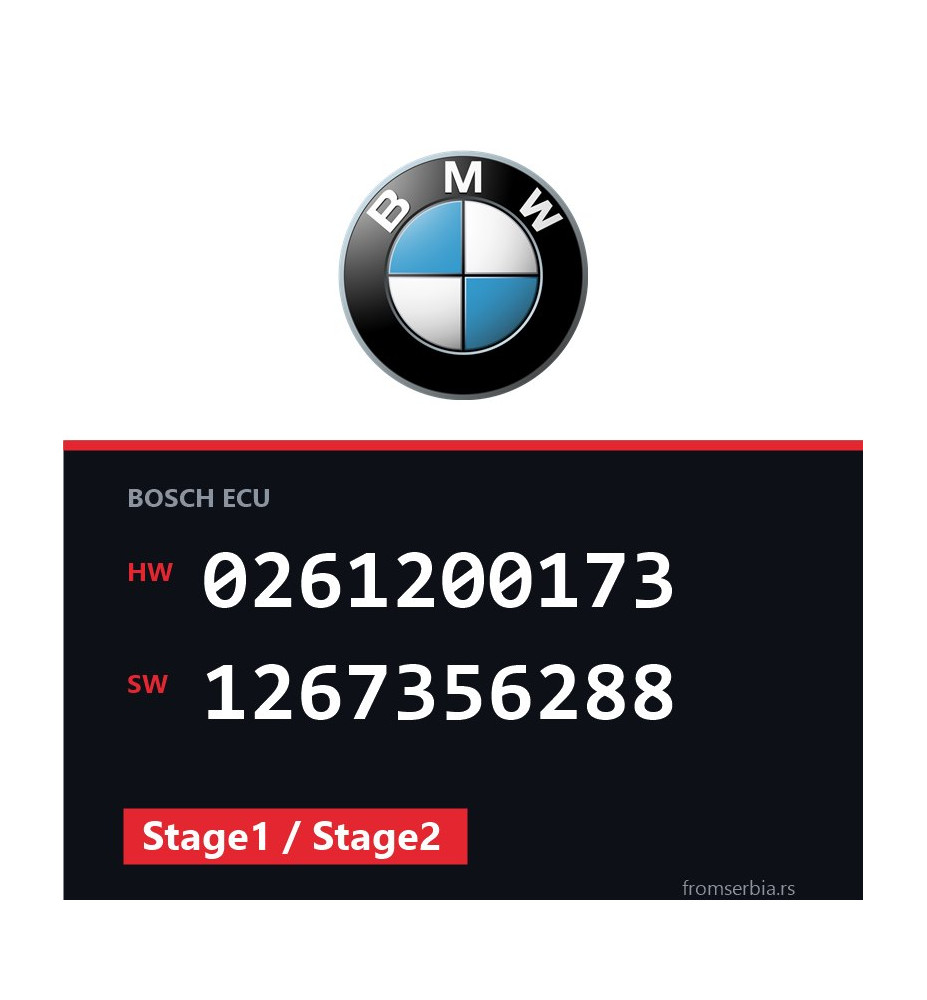 BMW E30 0261200173 1267356288 Stage1 / Stage2 tuning file