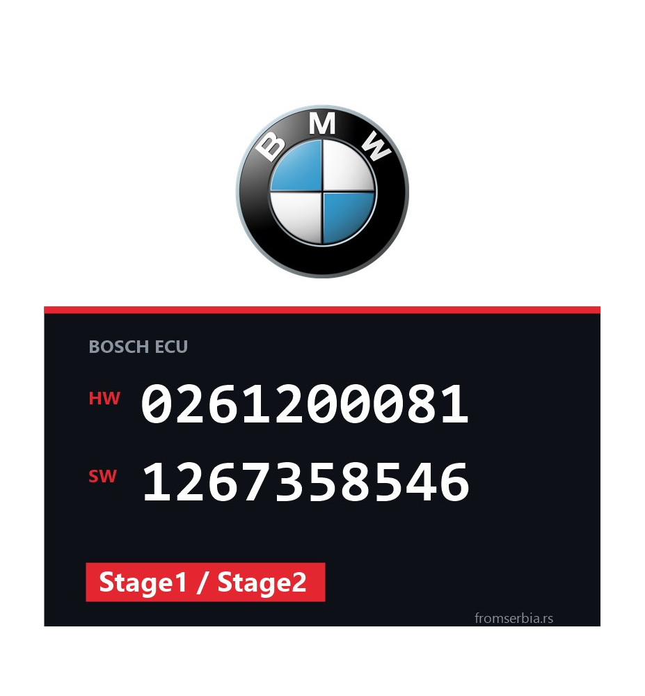 BMW E30 0261200081 1267358546 Stage1 / Stage2 tuning file
