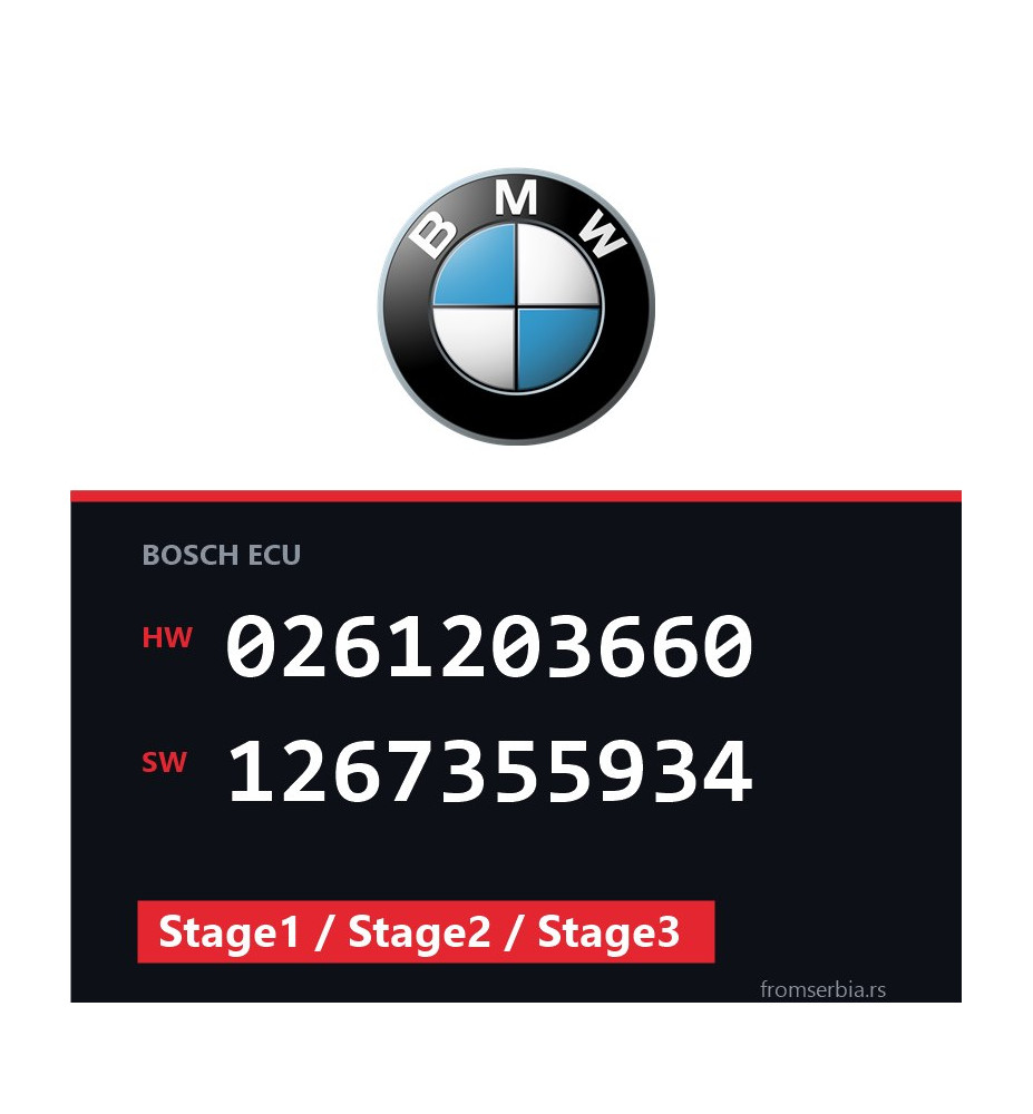 BMW E36 0261203660 1267355934 Stage1 / Stage2 / Stage3 tuning file