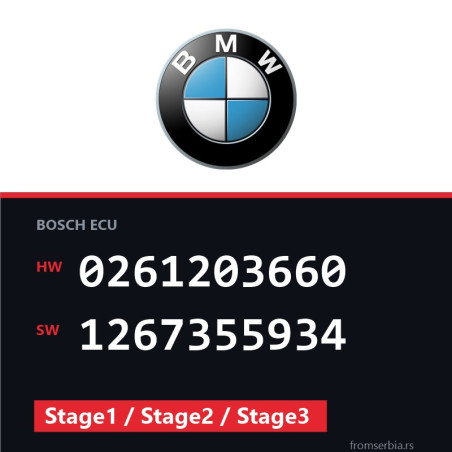 BMW E36 0261203660 1267355934 Stage1 / Stage2 / Stage3 tuning file