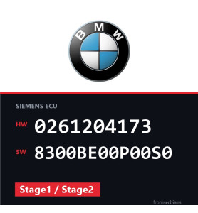 BMW E36 0261204173 8300BE00P00S0 Stage1 / Stage2 tuning file