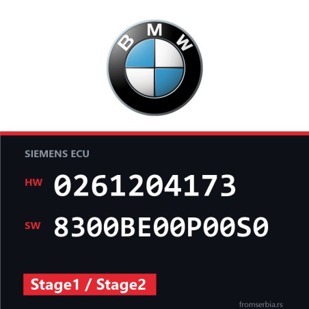 BMW E36 0261204173 8300BE00P00S0 Stage1 / Stage2 tuning file