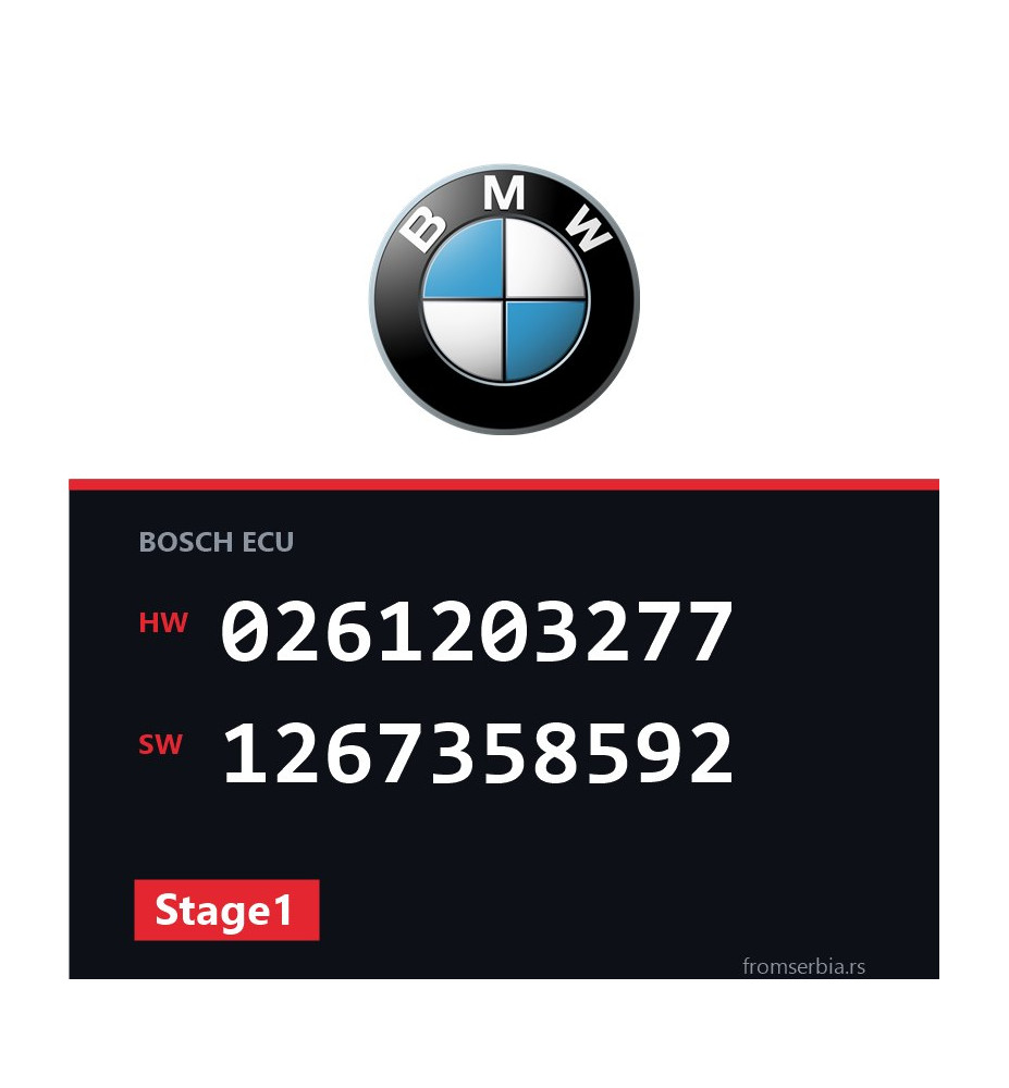 BMW E36 0261203277 1267358592 Stage1 tuning file