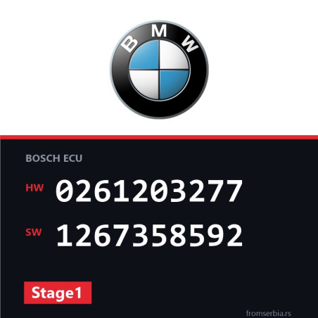 BMW E36 0261203277 1267358592 Stage1 tuning file