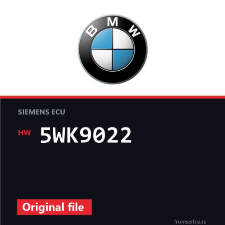 BMW E36 5WK9022 original ECU file