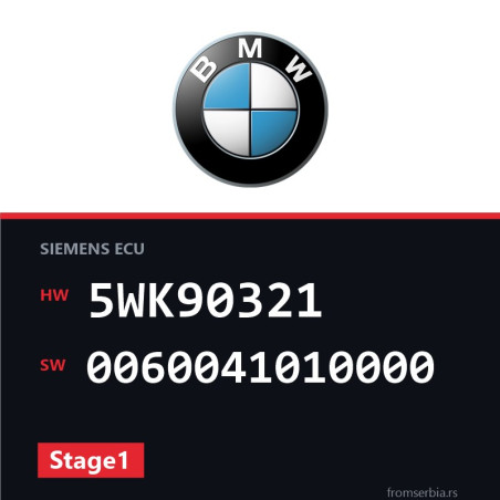 BMW E36 5WK90321 0060041010000 Stage1 tuning file