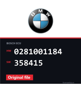 BMW E36 0281001184 358415 original ECU file