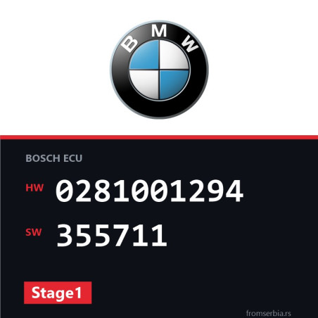 BMW E36 0281001294 355711 Stage1 tuning file