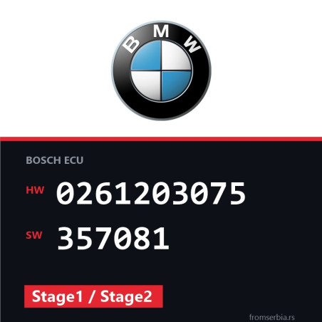 BMW E36 0261203075 357081 Stage1 / Stage2 tuning file