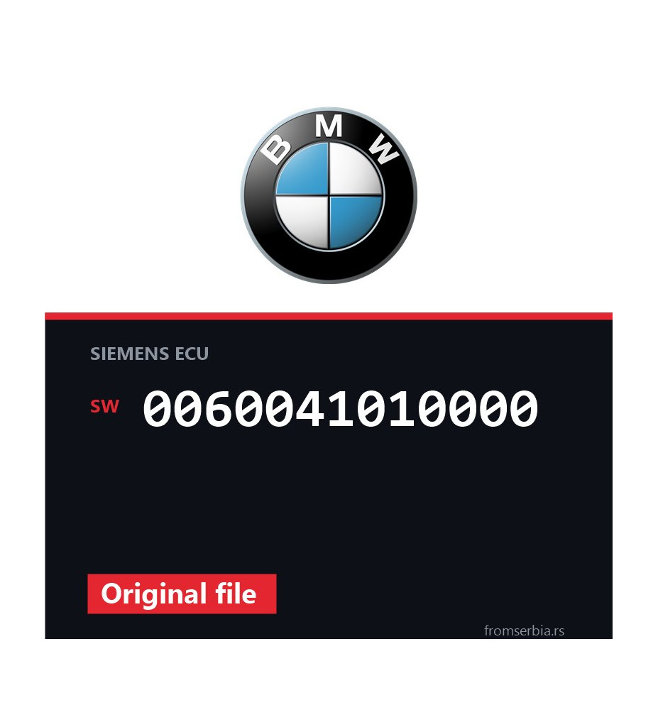 BMW E39 0060041010000 original ECU file