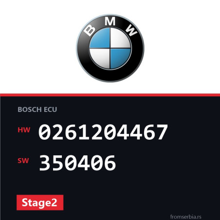 BMW E39 0261204467 350406 Stage2 tuning file