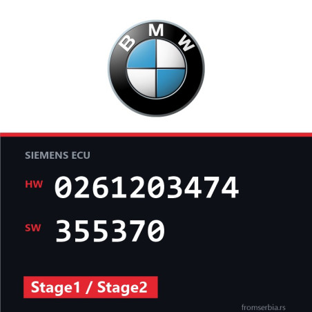 BMW E39 0261203474 355370 Stage1 / Stage2 tuning file