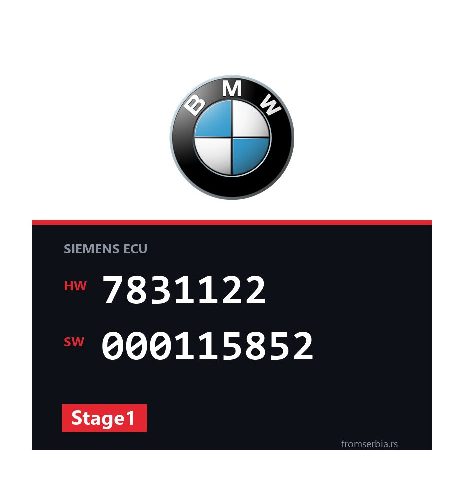 BMW E39 7831122 000115852 Stage1 tuning file