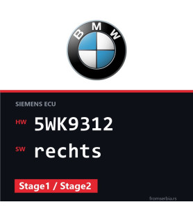 BMW E39 5WK9312 rechts Stage1 / Stage2 tuning file