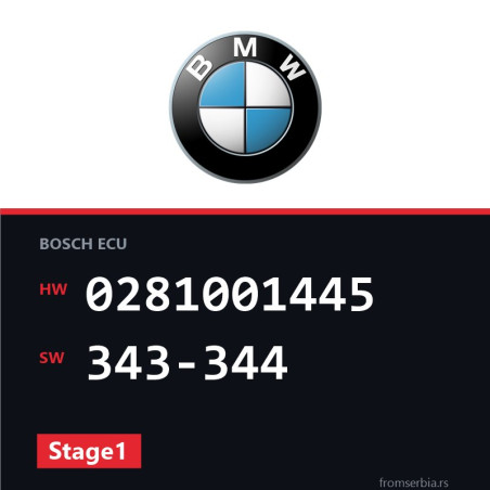 BMW E46 0281001445 343-344 Stage1 tuning file