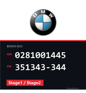 BMW E46 0281001445 351343-344 Stage1 / Stage2 tuning file