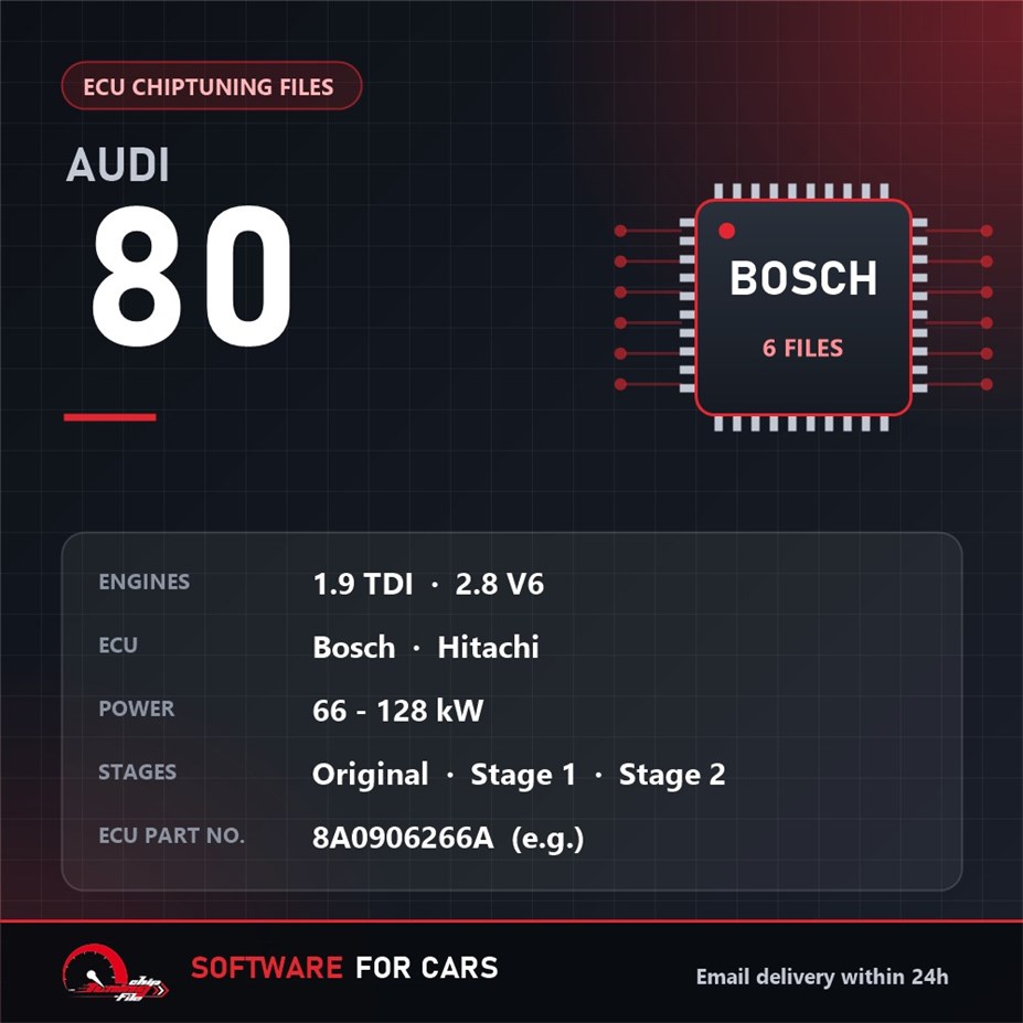 Audi 80 ECU Tuning Files | Chiptuning Files