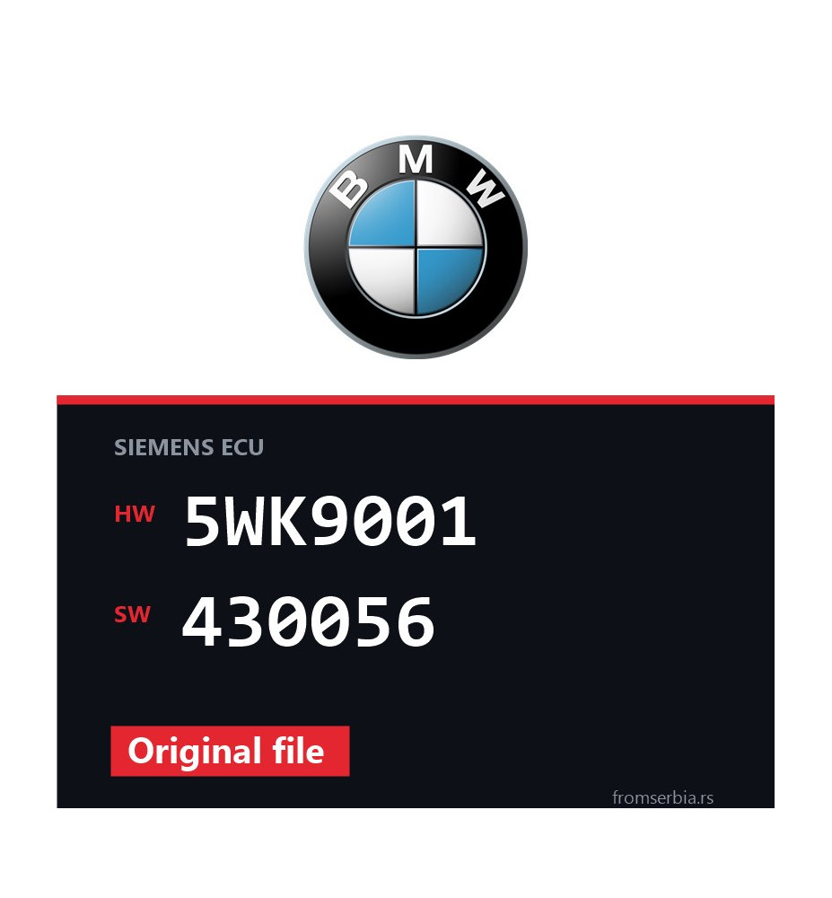 BMW E46 5WK9001 430056 original ECU file
