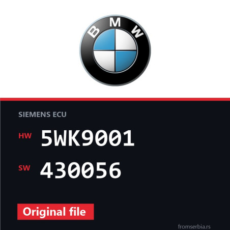 BMW E46 5WK9001 430056 original ECU file