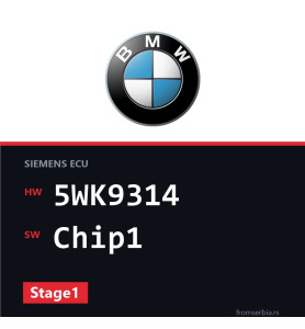 BMW E46 5WK9314 Chip1 Stage1 tuning file
