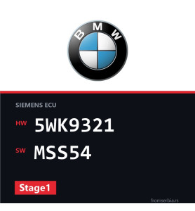BMW E46 5WK9321 MSS54 Stage1 tuning file