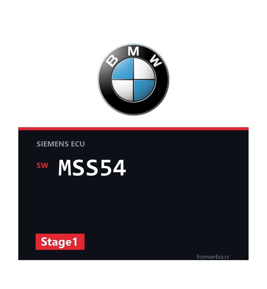 BMW E46 MSS54 Stage1 tuning file