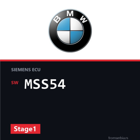 BMW E46 MSS54 Stage1 tuning file