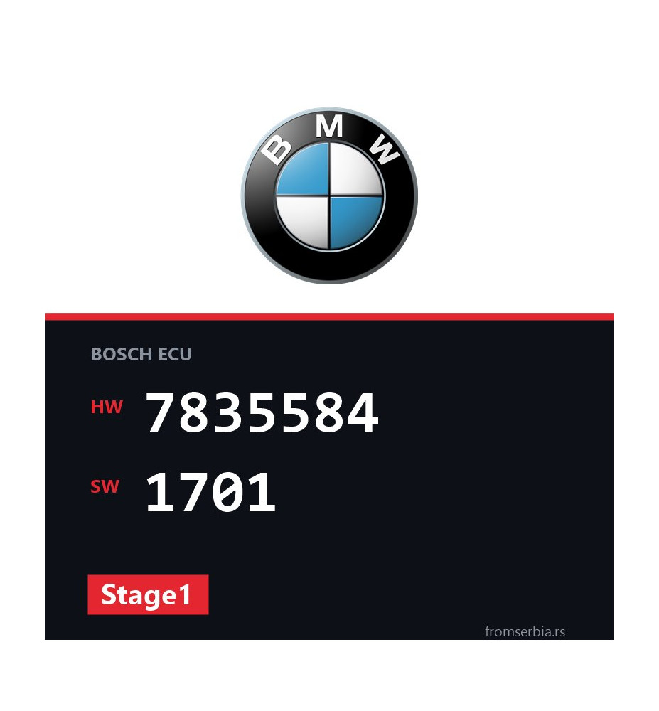 BMW E46 7835584 1701 Stage1 tuning file