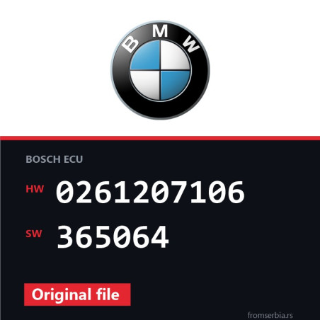 BMW E53 0261207106 365064 original ECU file