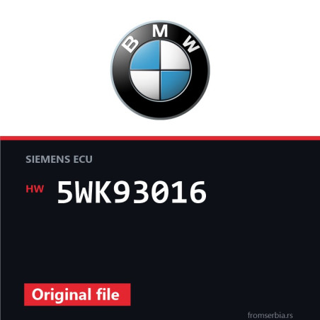 BMW E60 5WK93016 original ECU file