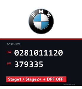 BMW E60-E61 0281011120 379335 Stage1 / Stage2+ + DPF OFF tuning file