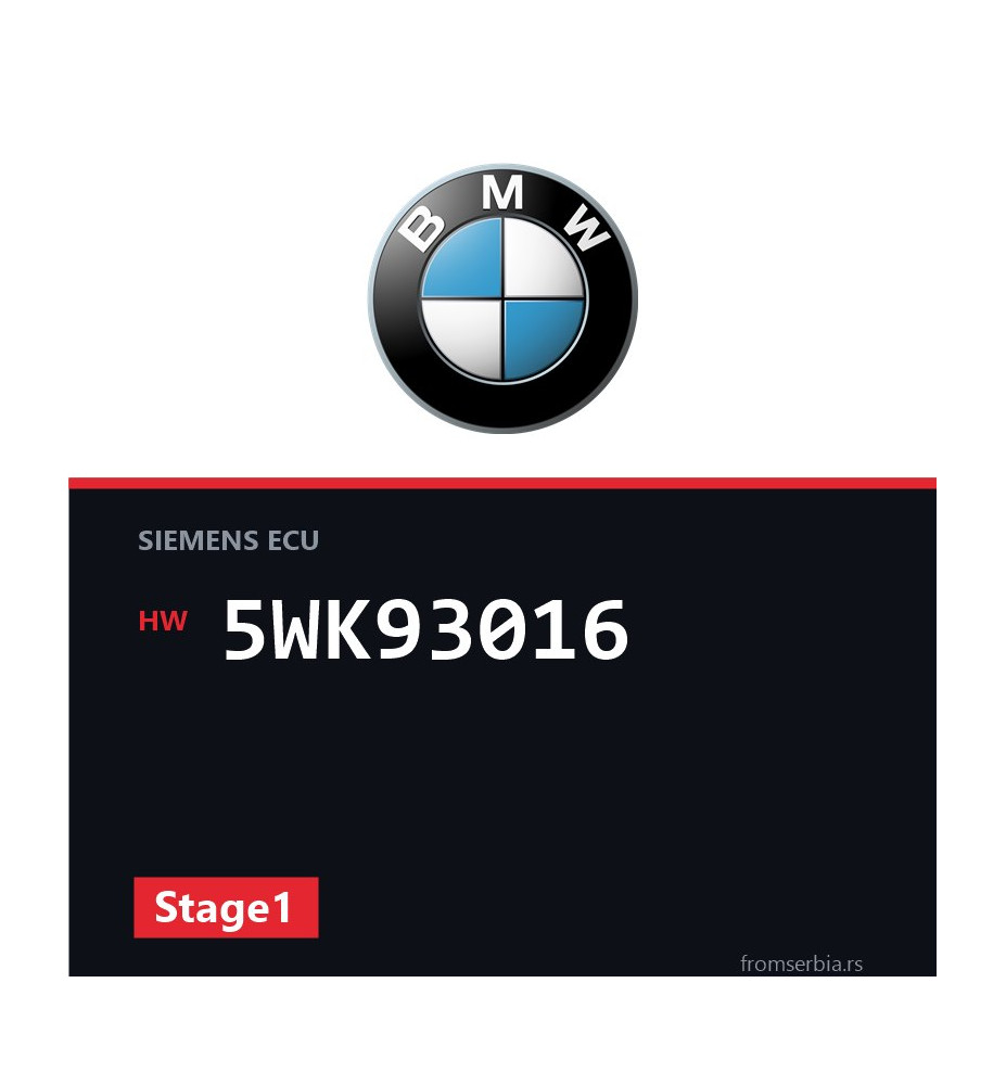 BMW E60-E61 5WK93016 Stage1 tuning file