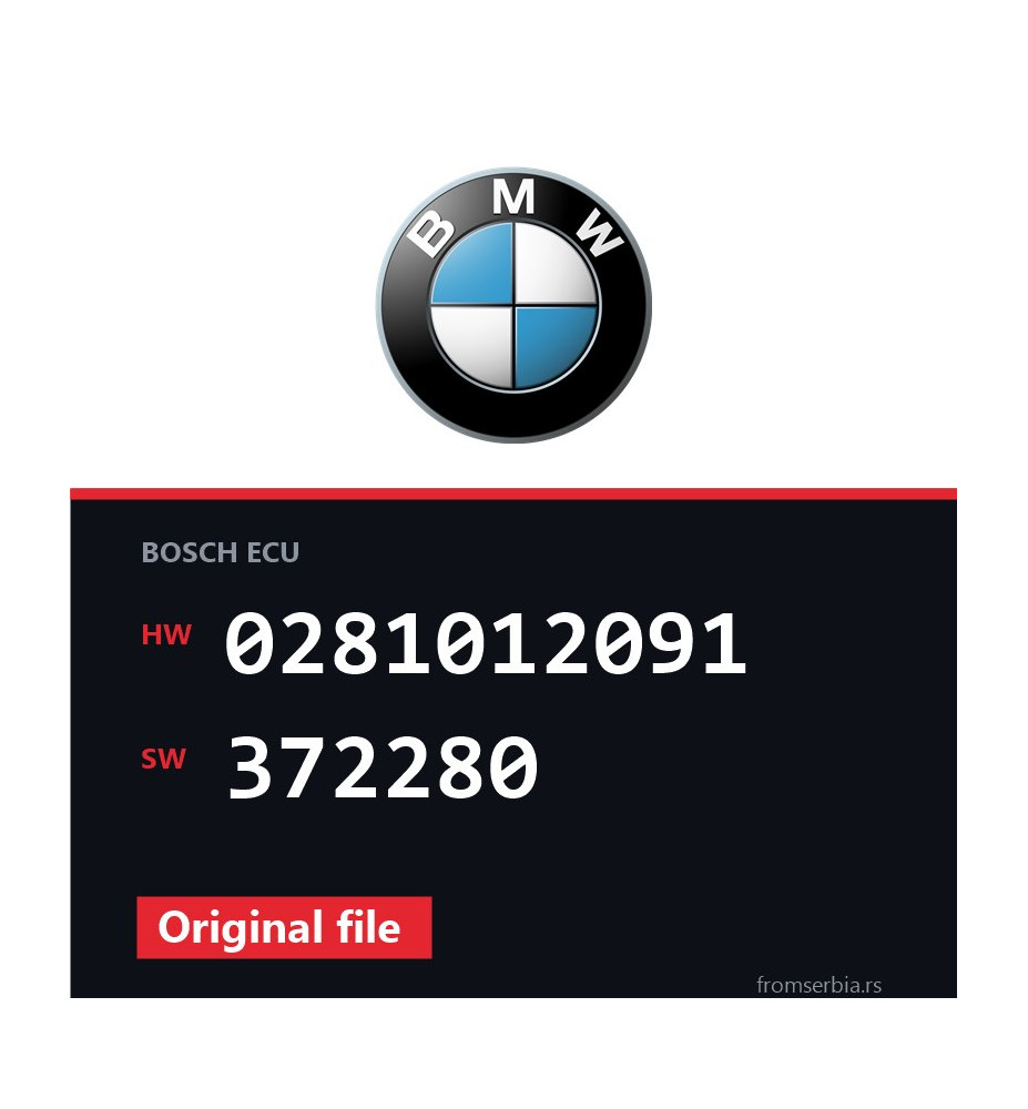 BMW E60-E61 0281012091 372280 original ECU file