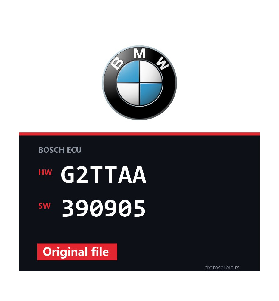 BMW E60-E61 G2TTAA 390905 original ECU file