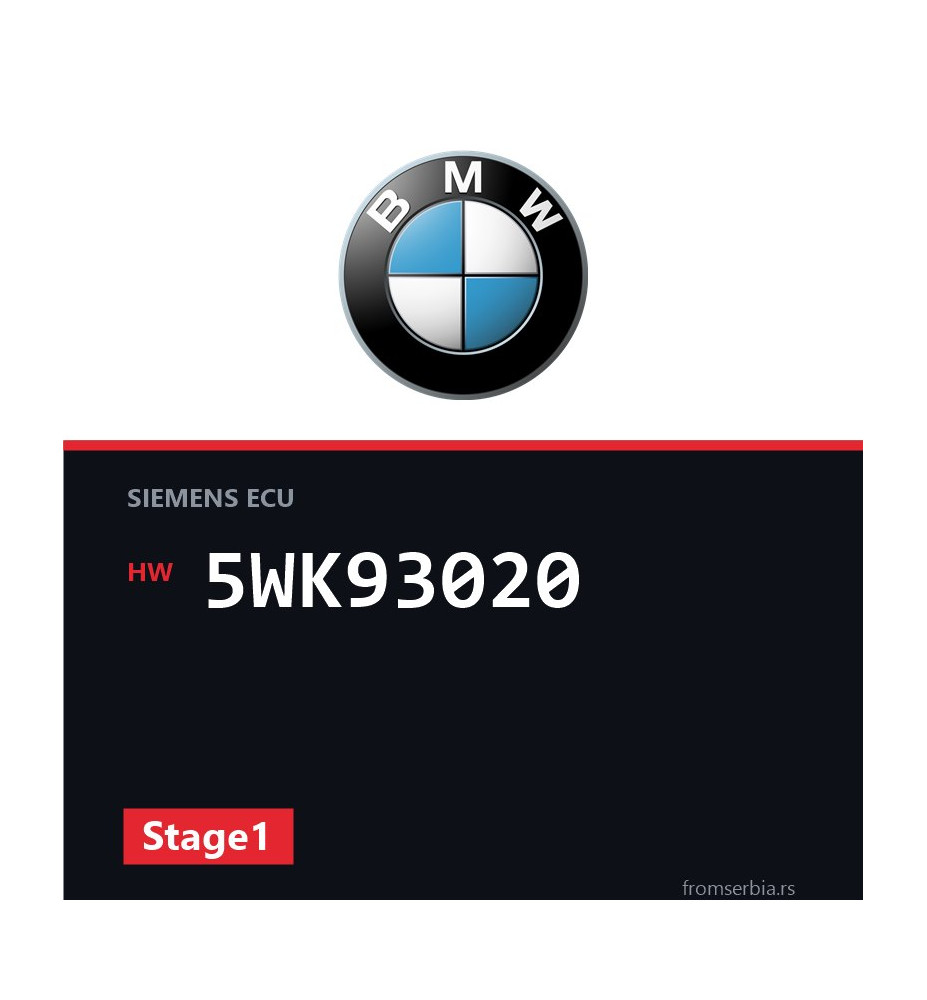 BMW E61 5WK93020 Stage1 tuning file