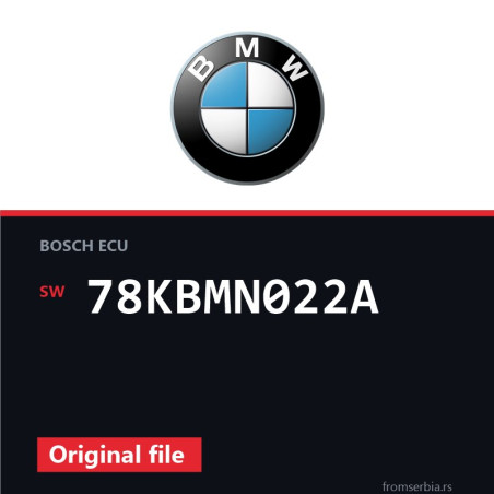 BMW E90-E91- 78KBMN022A original ECU file