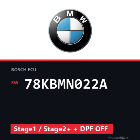 BMW E90-E91- 78KBMN022A Stage1 / Stage2+ + DPF OFF tuning file