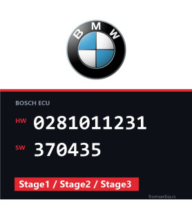 BMW EDC16 0281011231 370435 Stage1 / Stage2 / Stage3 tuning file