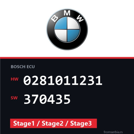 BMW EDC16 0281011231 370435 Stage1 / Stage2 / Stage3 tuning file